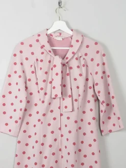Vintage Pink Polka Dot Dress 10/12