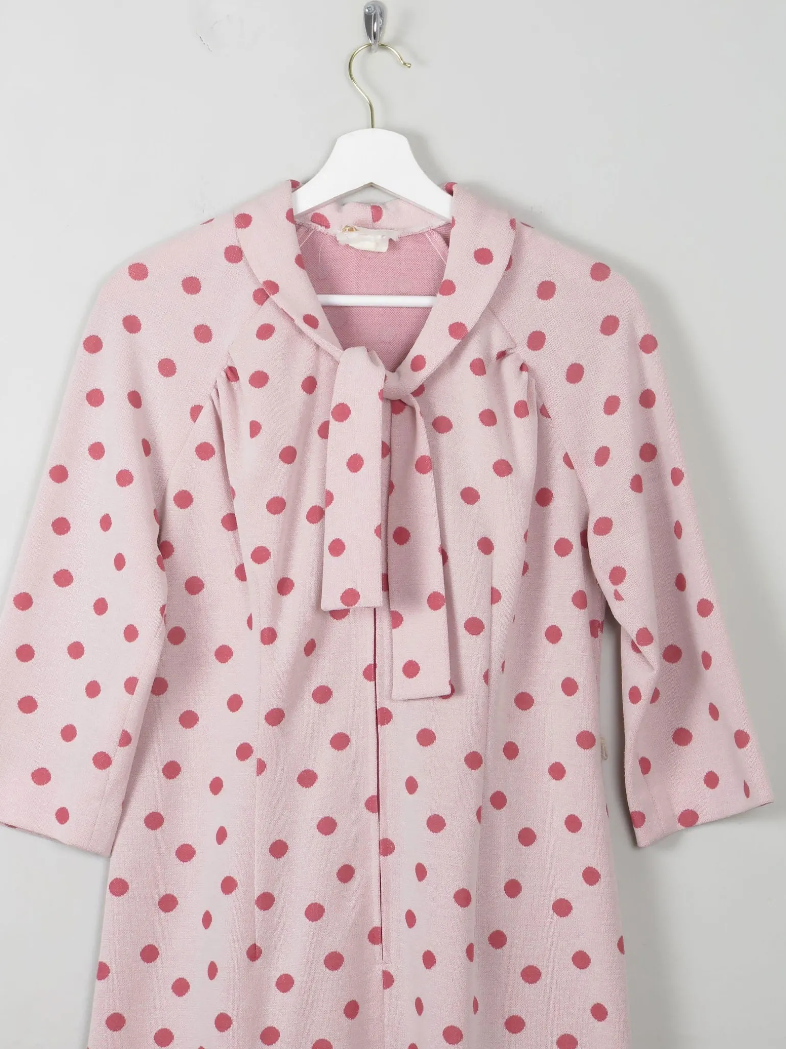 Vintage Pink Polka Dot Dress 10/12