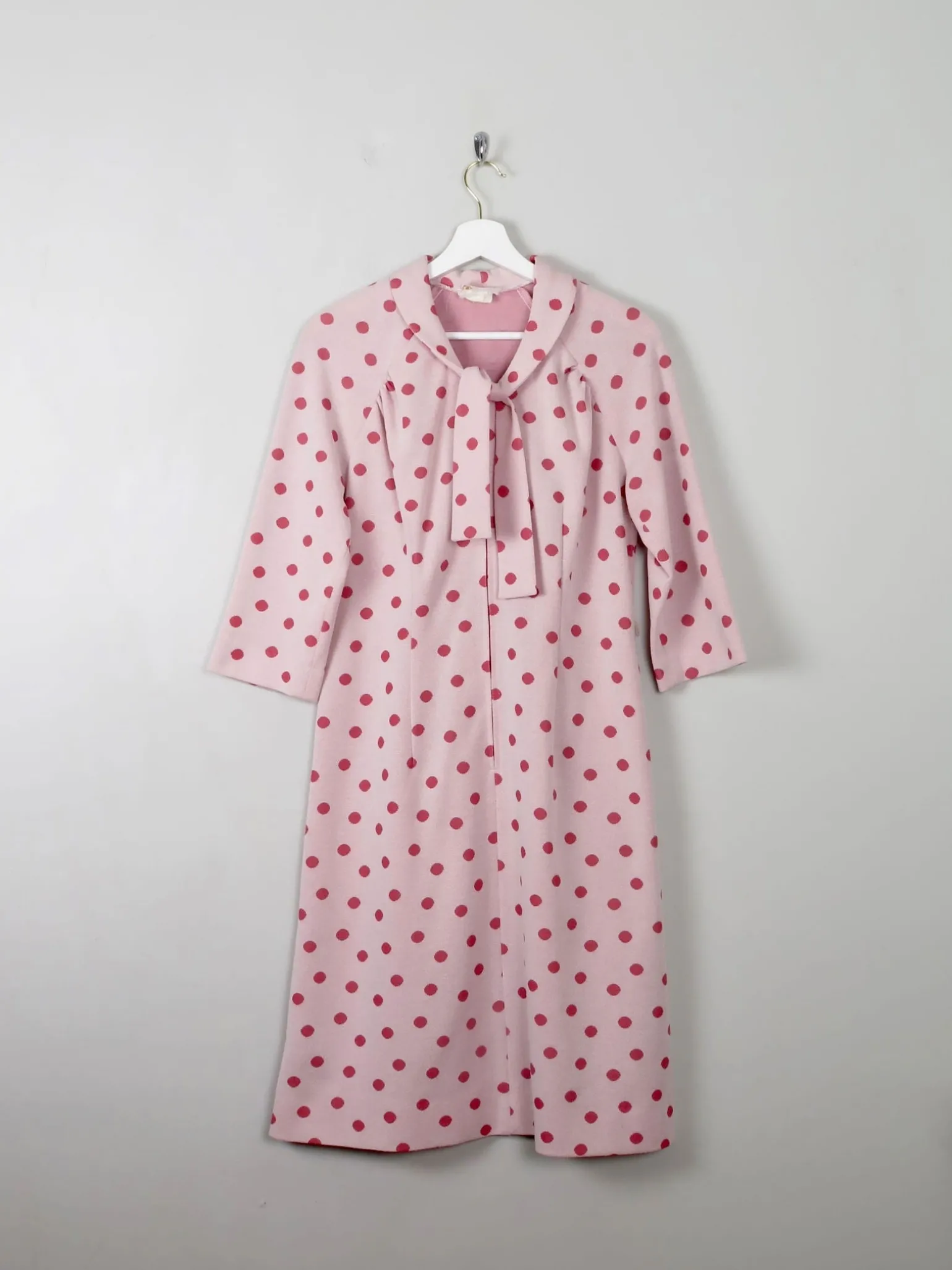 Vintage Pink Polka Dot Dress 10/12