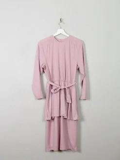 Vintage Pink 1980s Dress S/M