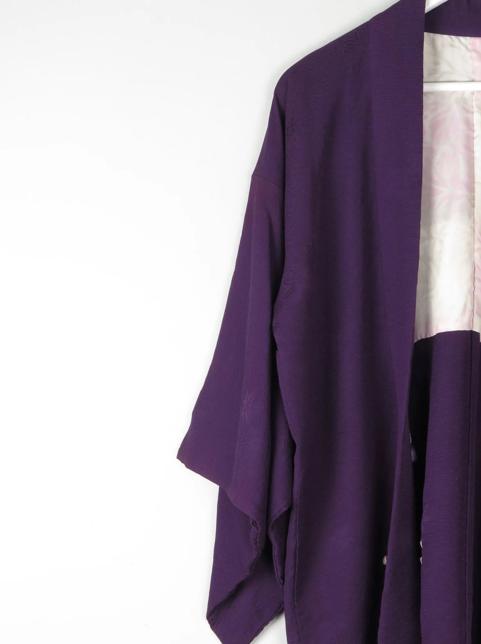 Vintage Plum Silk Kimono M