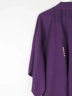 Vintage Plum Silk Kimono M