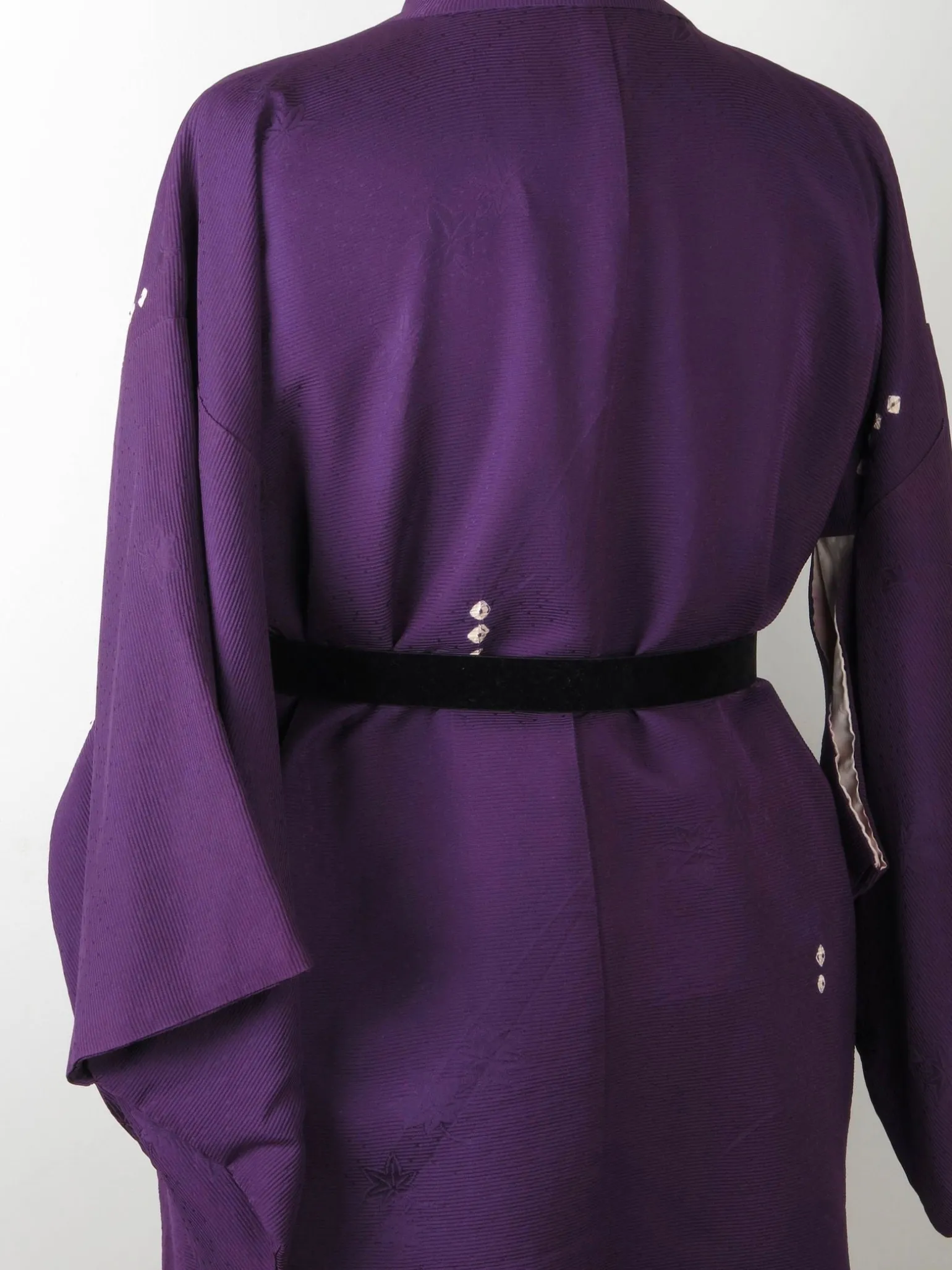 Vintage Plum Silk Kimono M