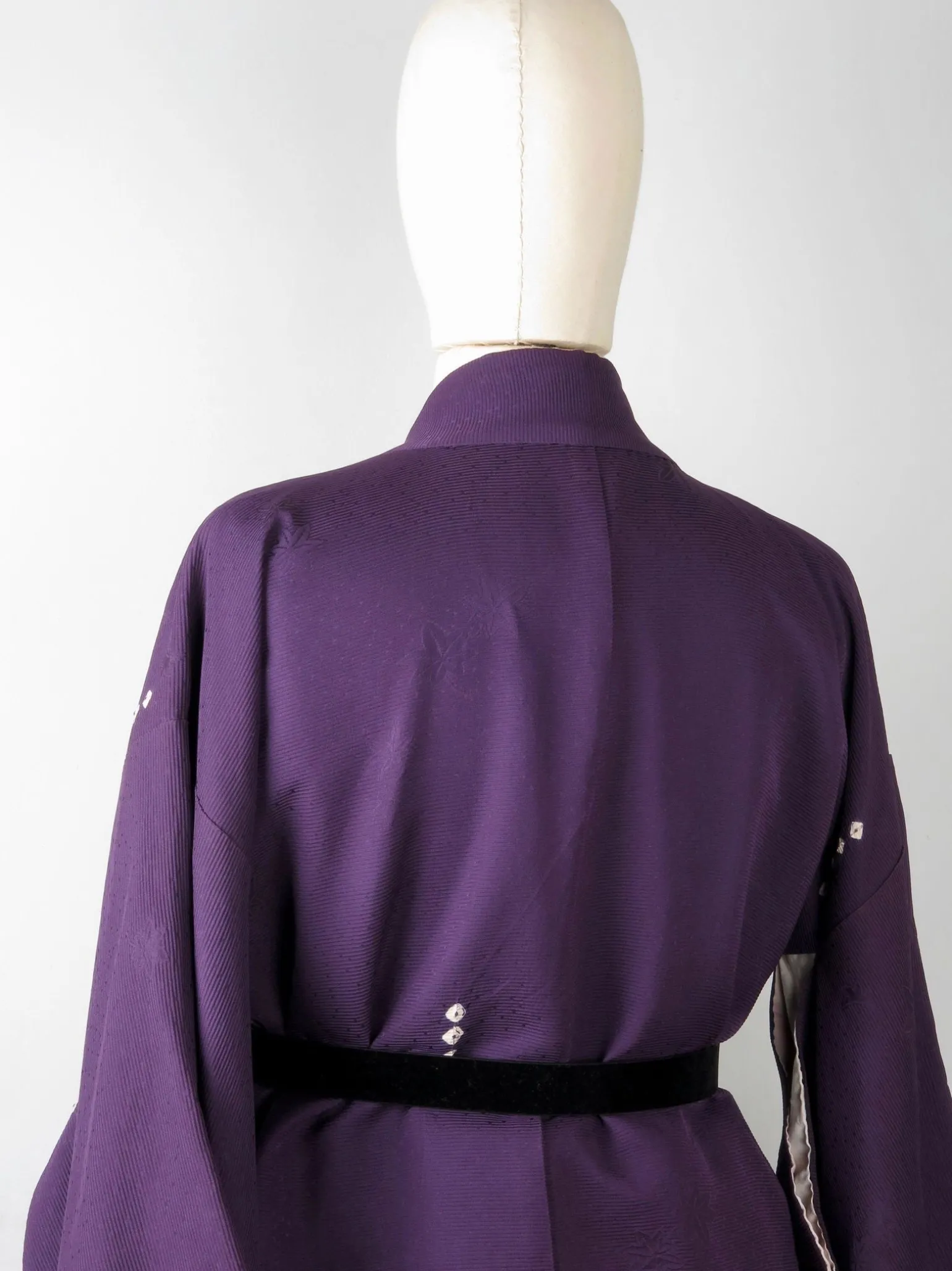 Vintage Plum Silk Kimono M