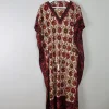 Vintage Printed Kaftan Dress One Size