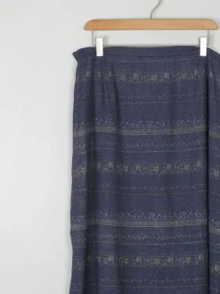 Vintage Printed Silk Skirt By Talbots L