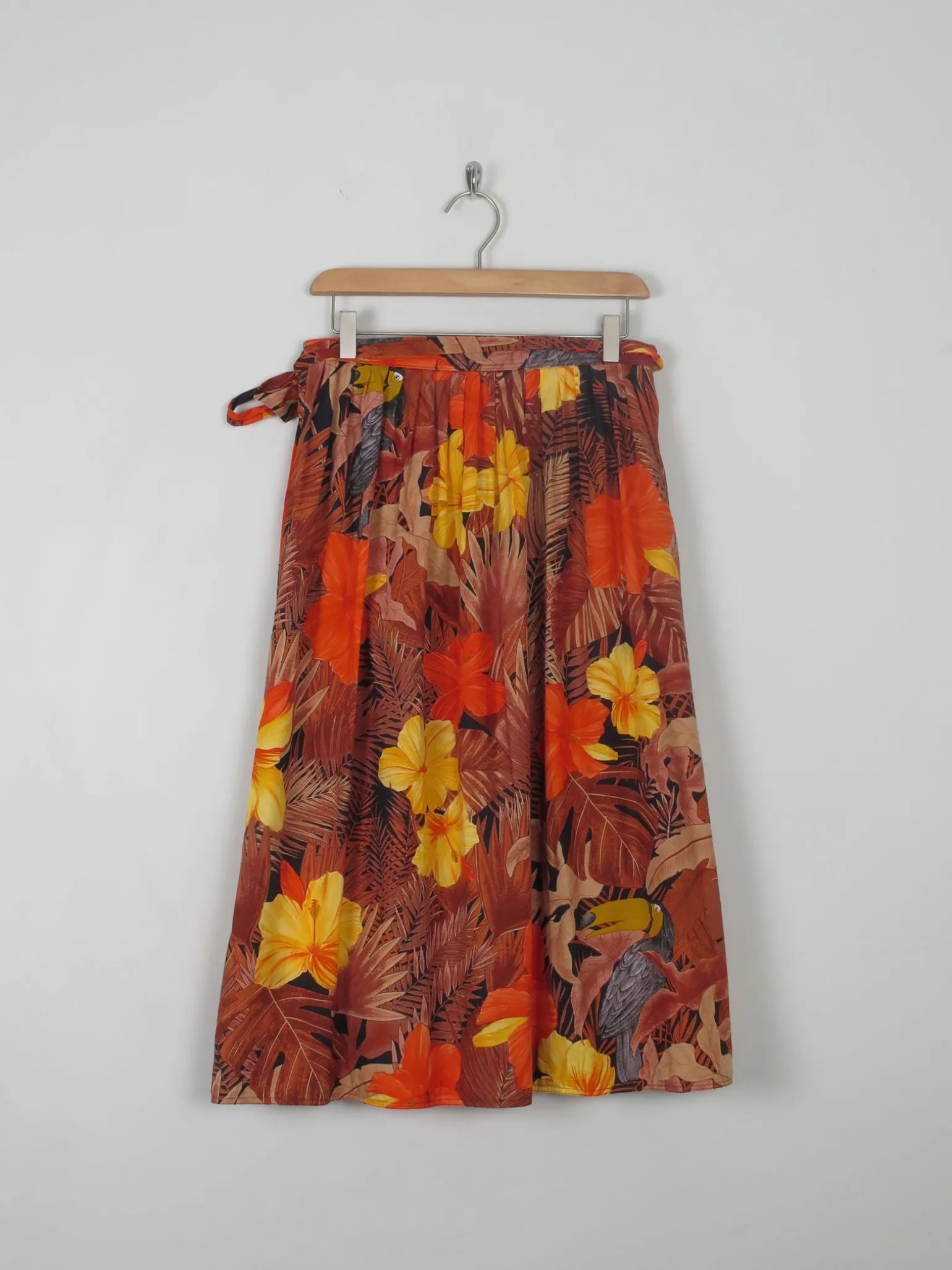 Vintage Printed Skirt S