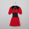Vintage Red Embellished 80's Dress XS/S