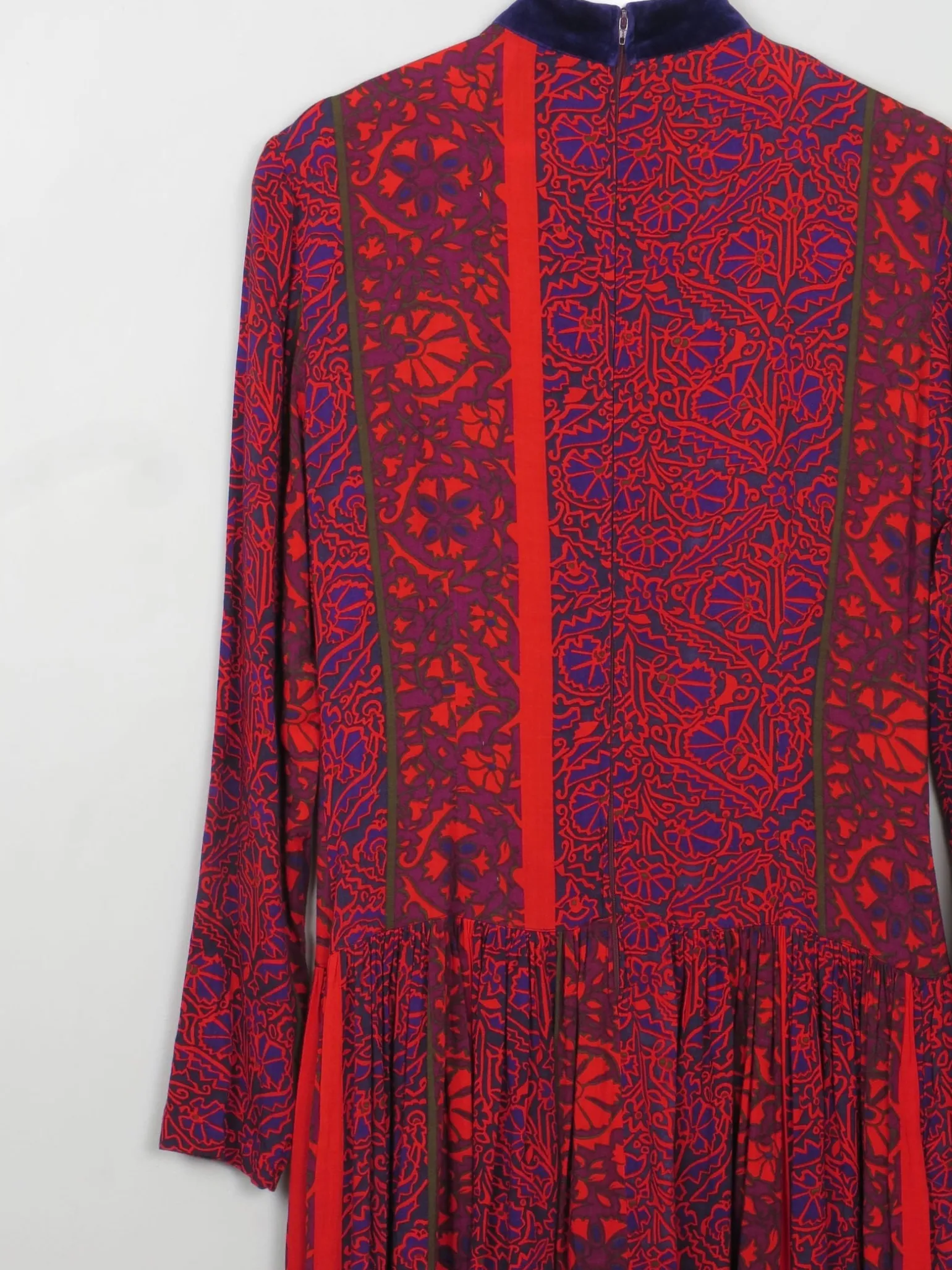 Vintage Red Printed Anastasia Dress 12