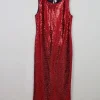 Vintage Red Sequin Dress 14