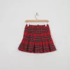 Vintage Red Tartan Mini Skirt S