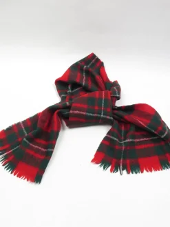 Vintage Red Tartan Scarf