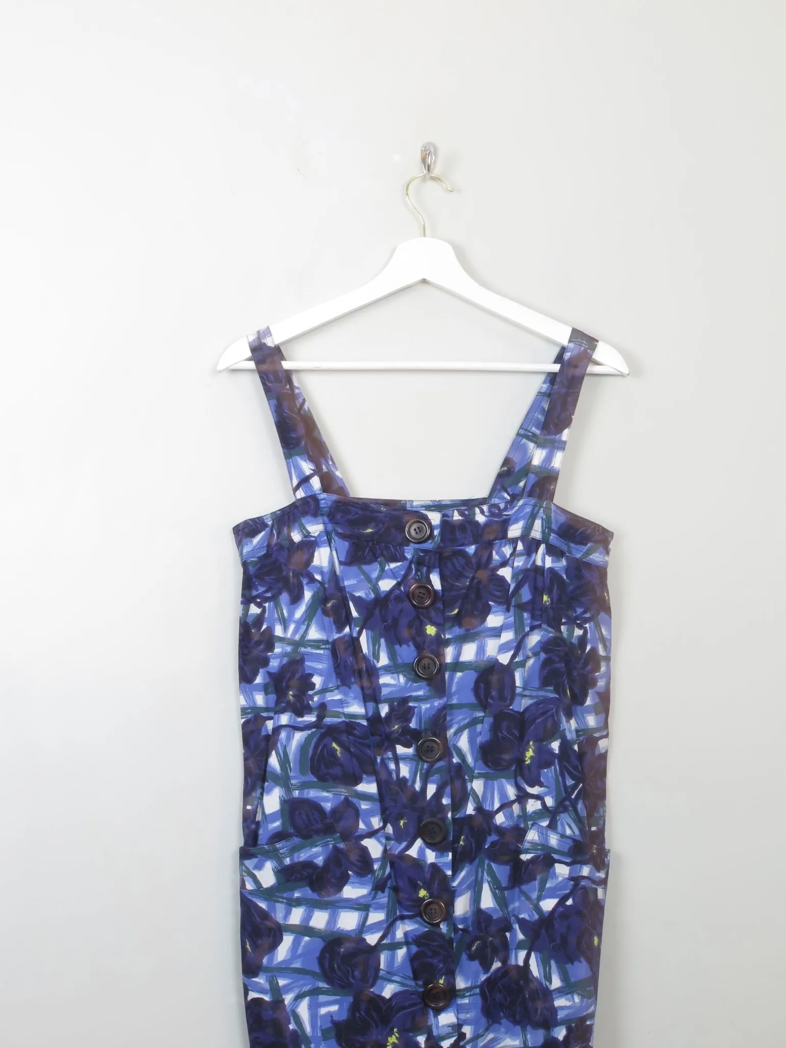 Vintage Retro Floral Tara Jamon Dress XS
