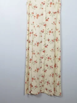 Vintage 90s Floral Buttermilk Dress S