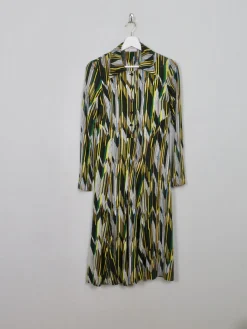 Vintage 1970s  Printed Shirt Dress 10/12