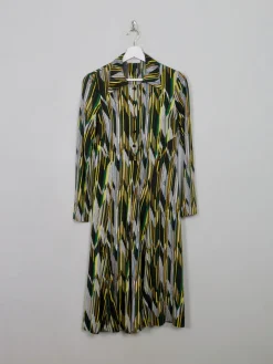 Vintage 1970s  Printed Shirt Dress 10/12