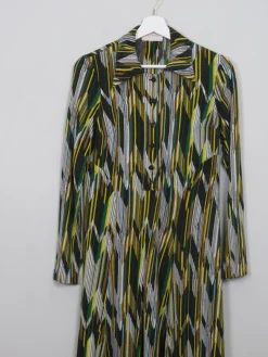 Vintage 1970s  Printed Shirt Dress 10/12