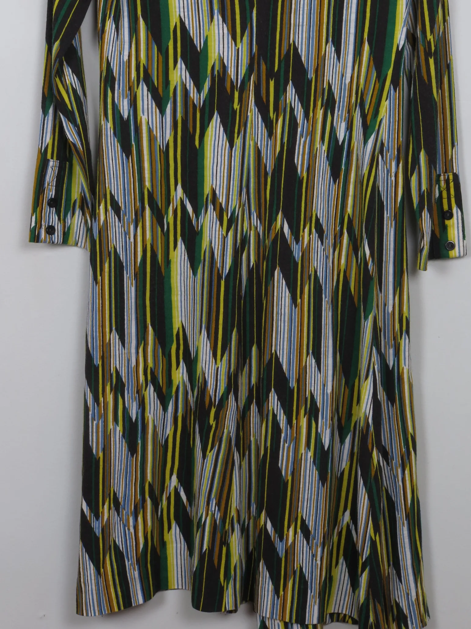 Vintage 1970s  Printed Shirt Dress 10/12