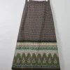 Vintage 1970s Quilted Maxi Skirt 29" W 10