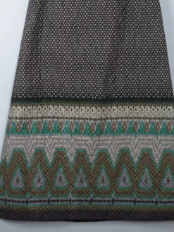 Vintage 1970s Quilted Maxi Skirt 29" W 10