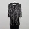 Vintage 1980s Silver & Black Dress S/M