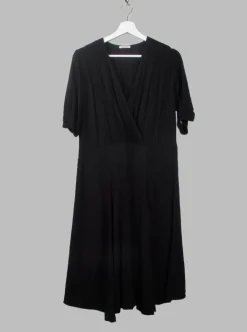 Vintage 1940s  Style Black Dress Just In Case L