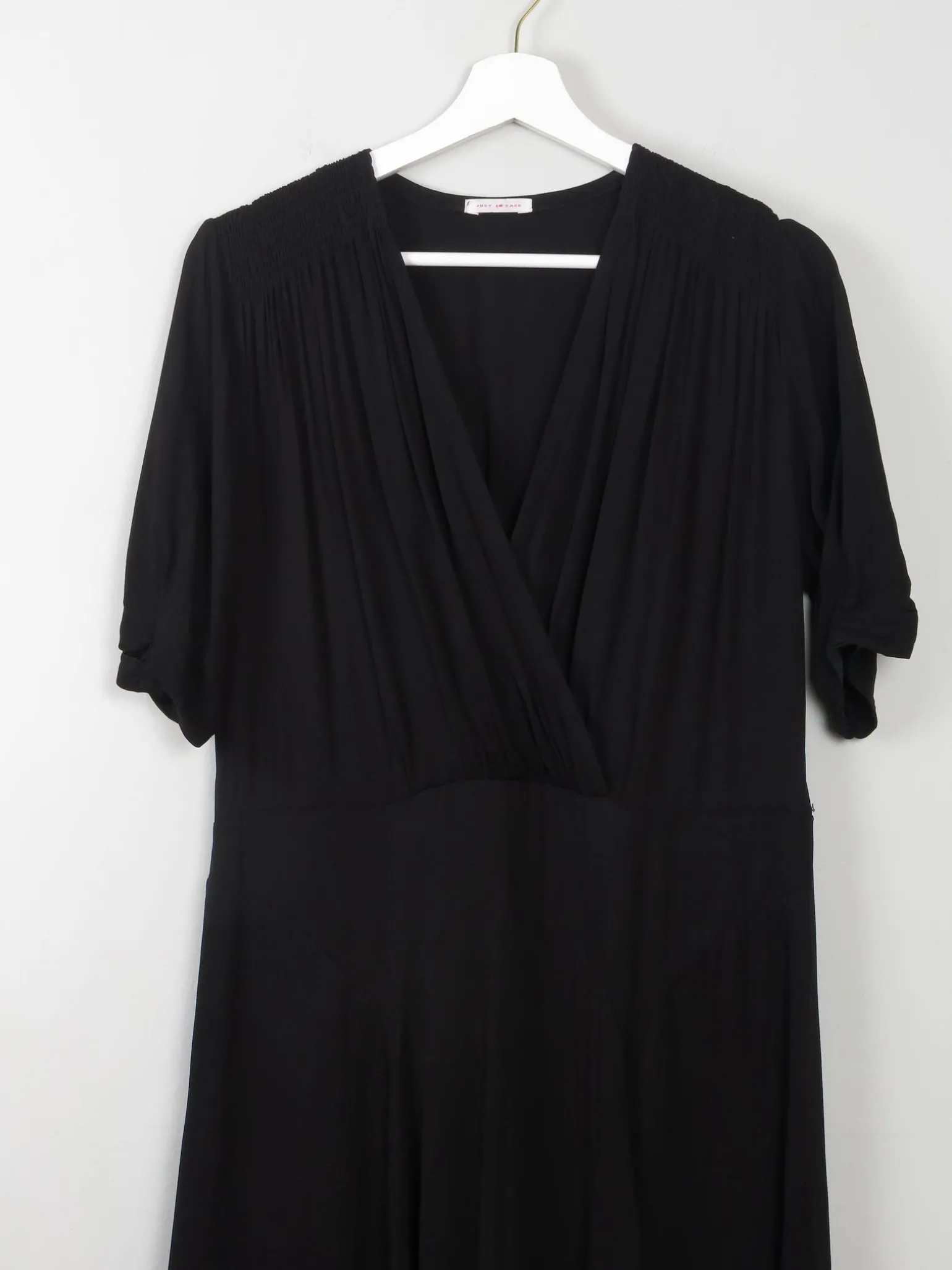 Vintage 1940s Style Black Dress Just In Case L