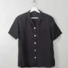 Vintage Silk Black Blouse M