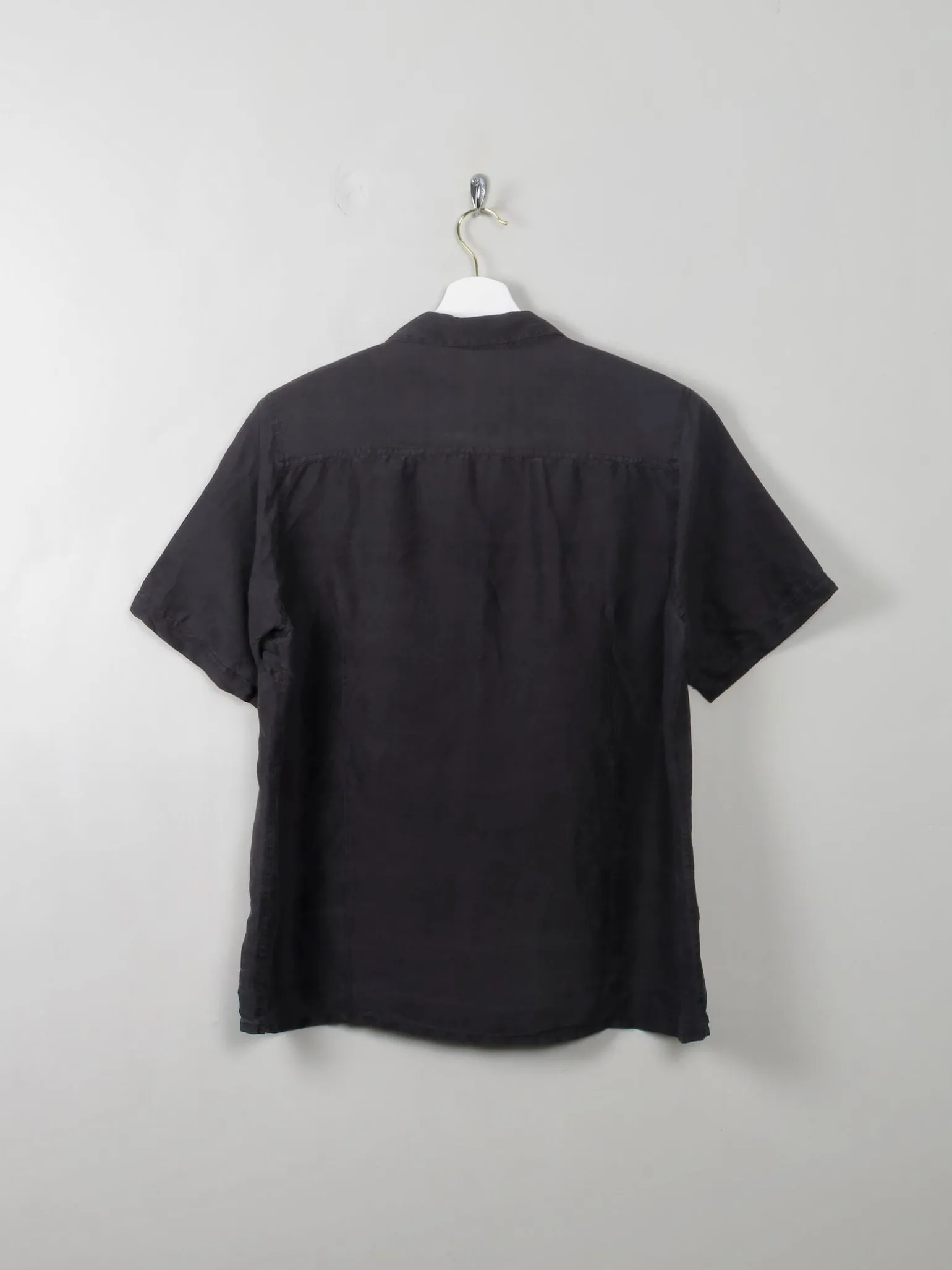 Vintage Silk Black Blouse M