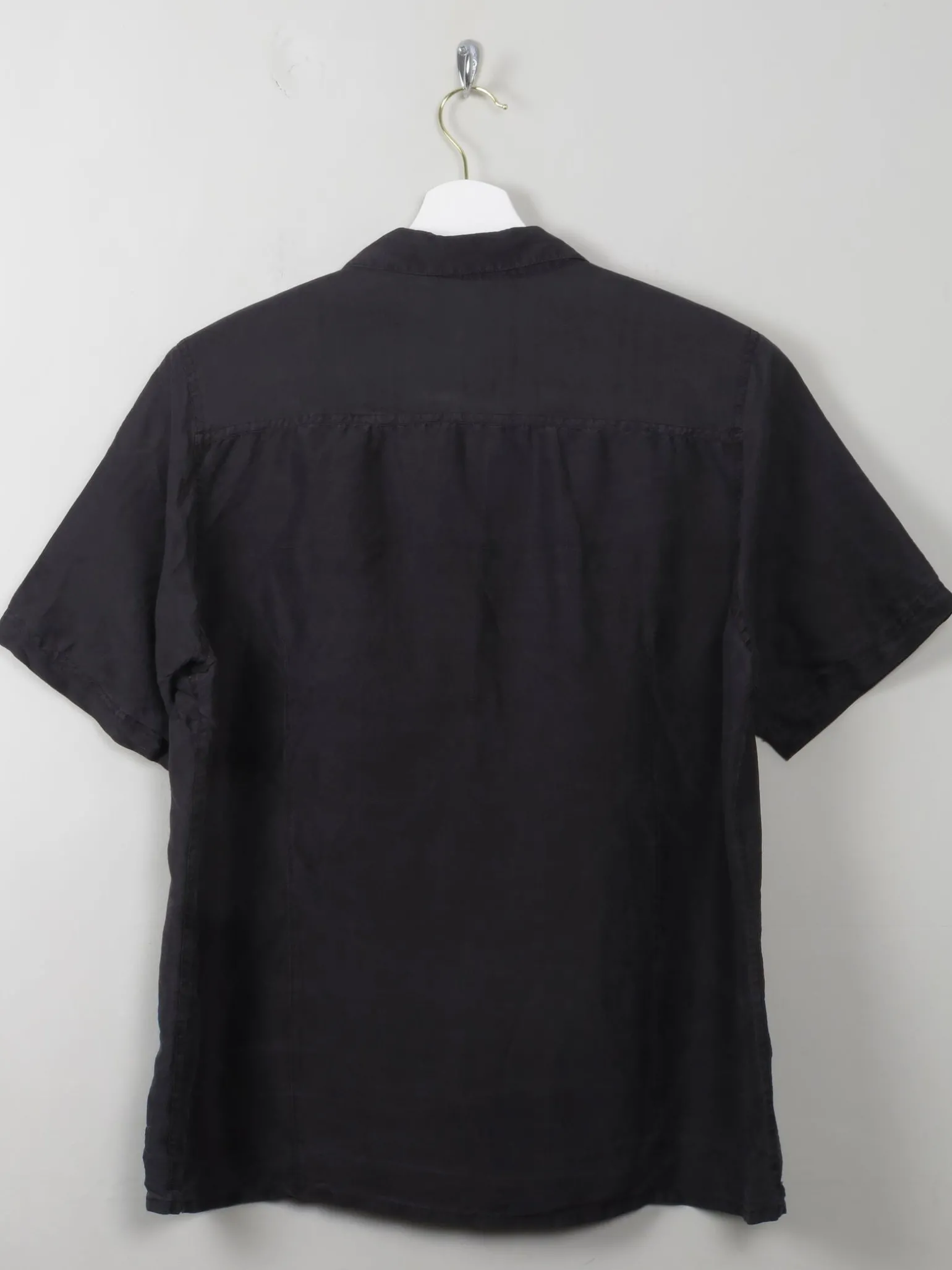 Vintage Silk Black Blouse M