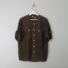 Vintage Silk Brown Blouse M