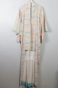 Vintage Silk Colourful Kimono S/M