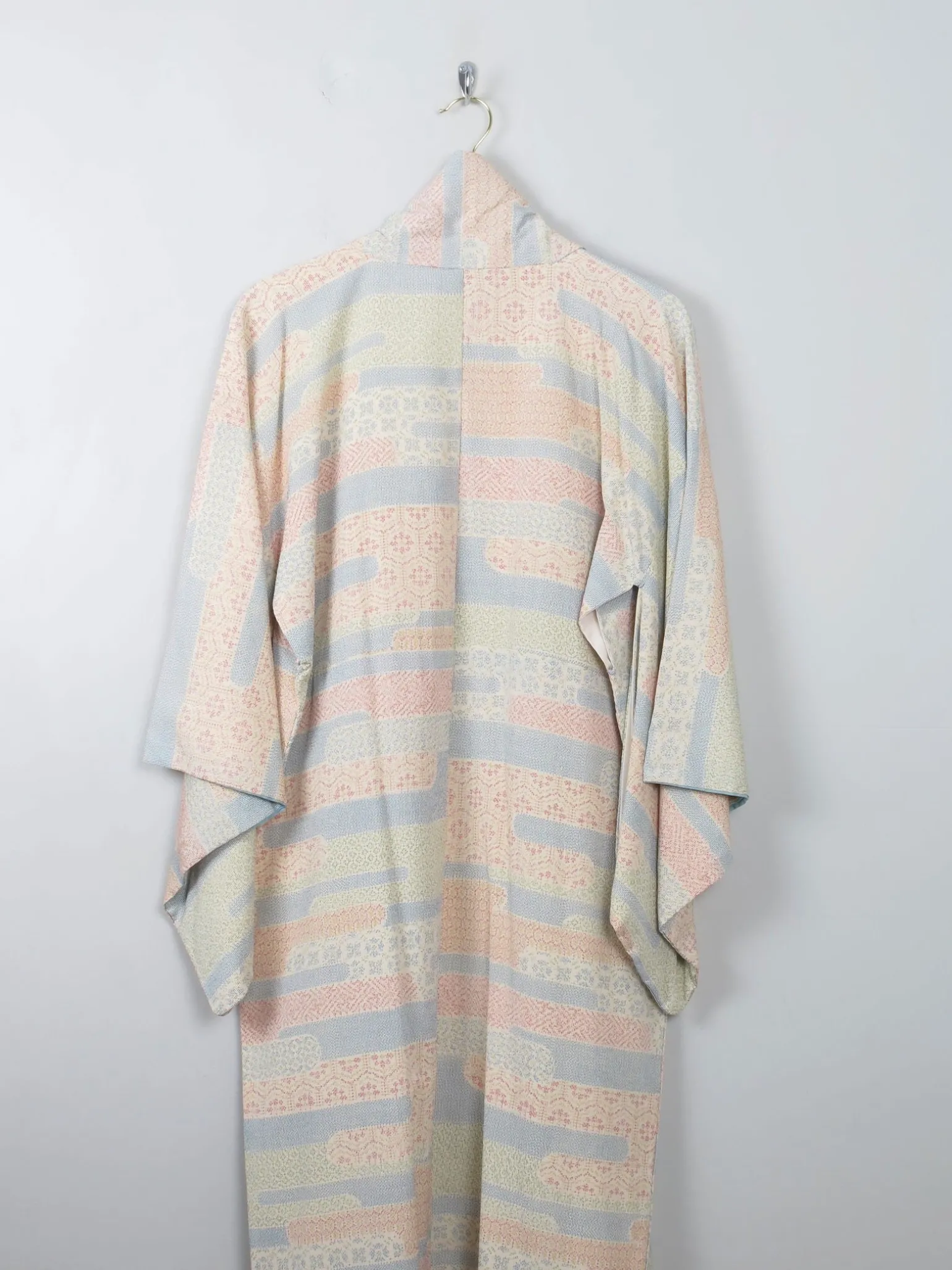 Vintage Silk Colourful Kimono S/M
