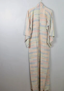 Vintage Silk Colourful Kimono S/M