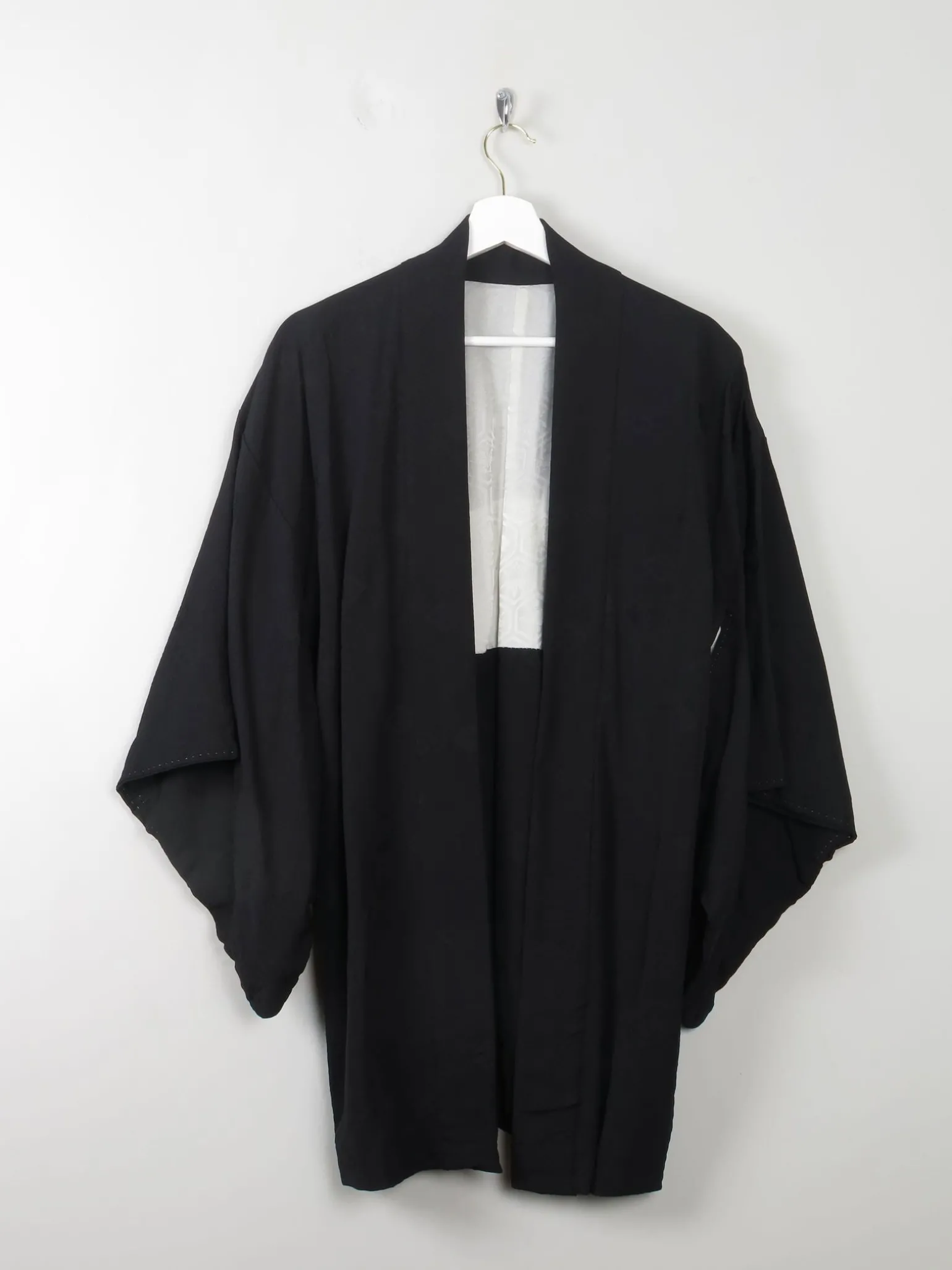 Vintage Silk Kimono Black S/M