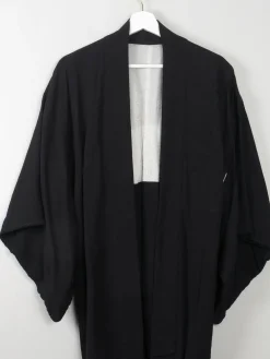 Vintage Silk Kimono Black S/M
