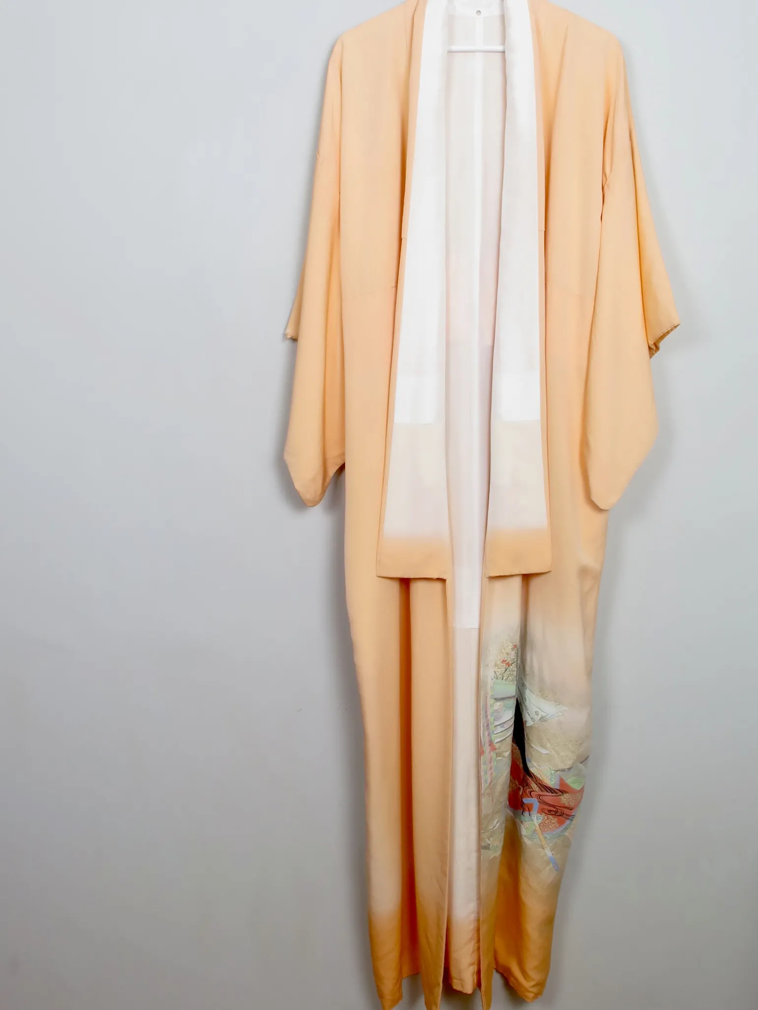 Vintage Silk Kimono Peach S/M