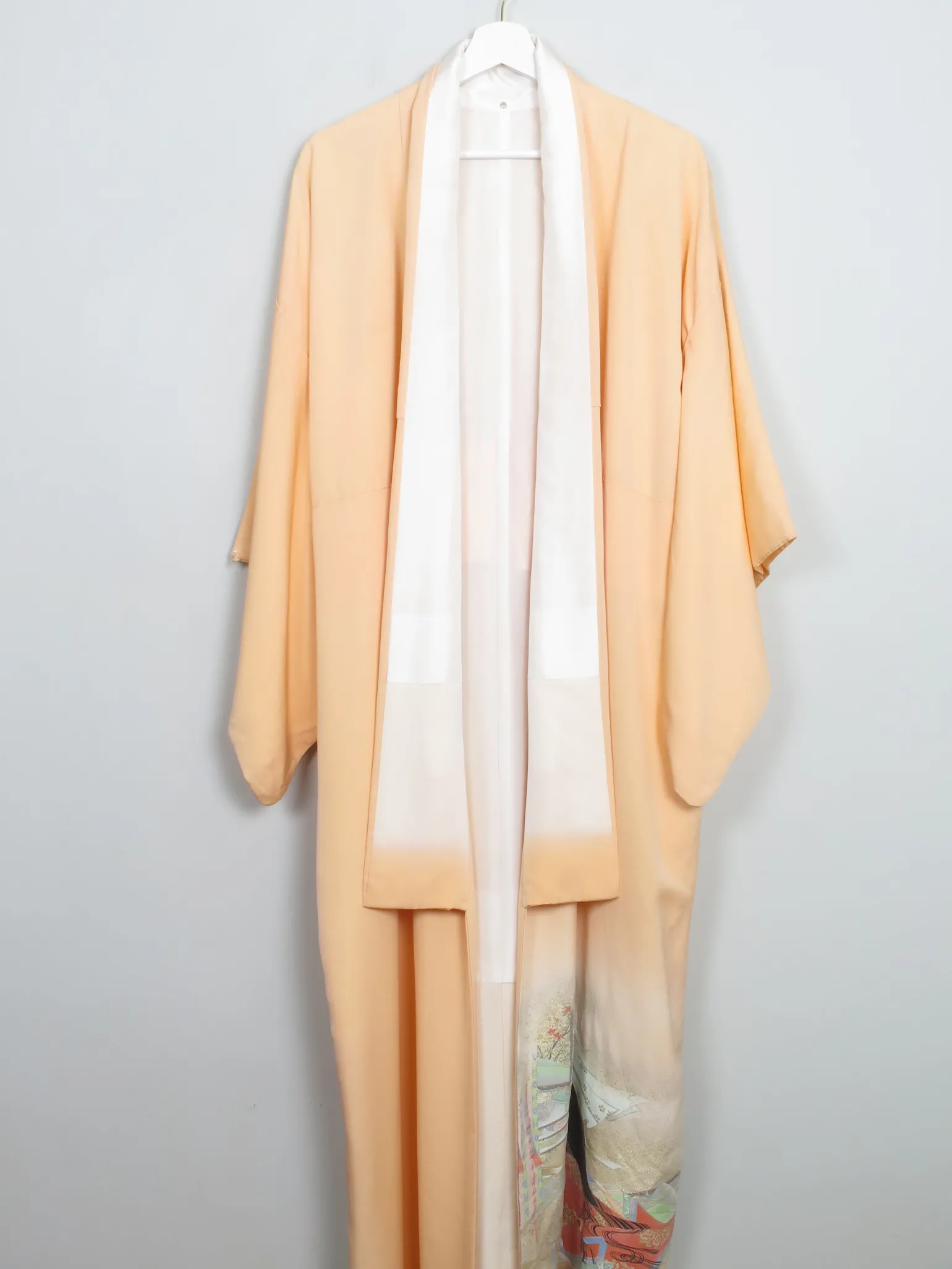Vintage Silk Kimono Peach S/M
