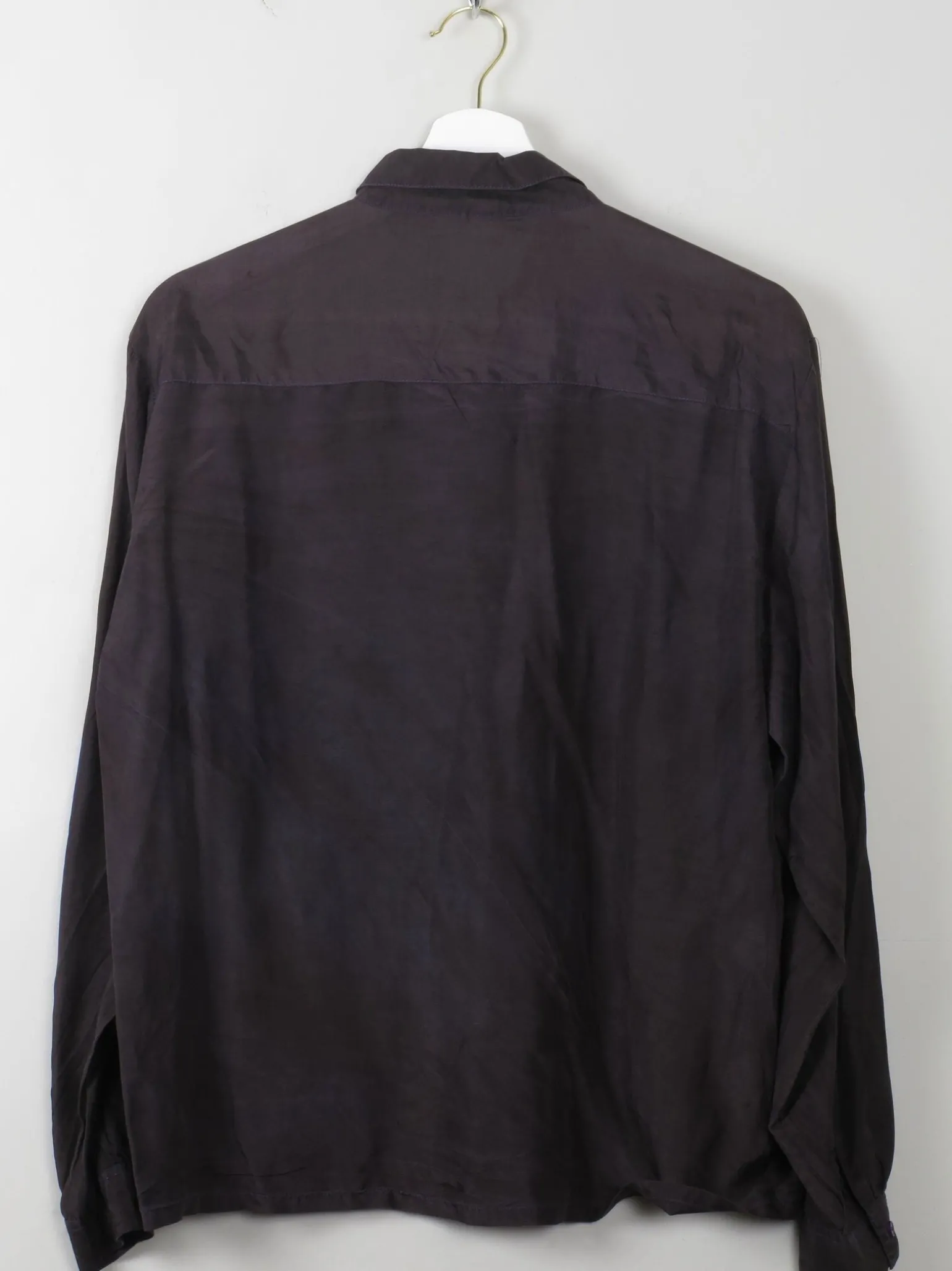 Vintage Silk Long Sleeved Silk Blouse S