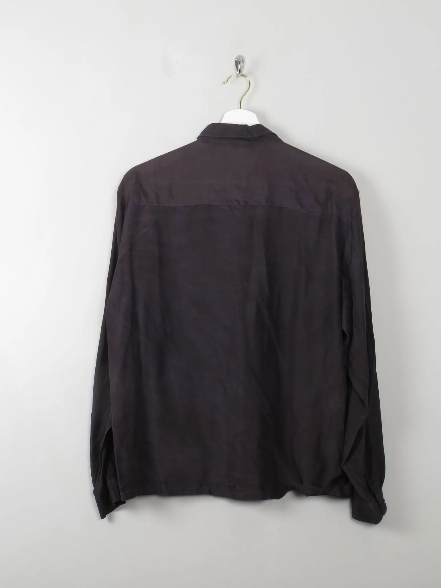 Vintage Silk Long Sleeved Silk Blouse S