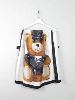 Vintage Silk Moschino Teddy Scarf
