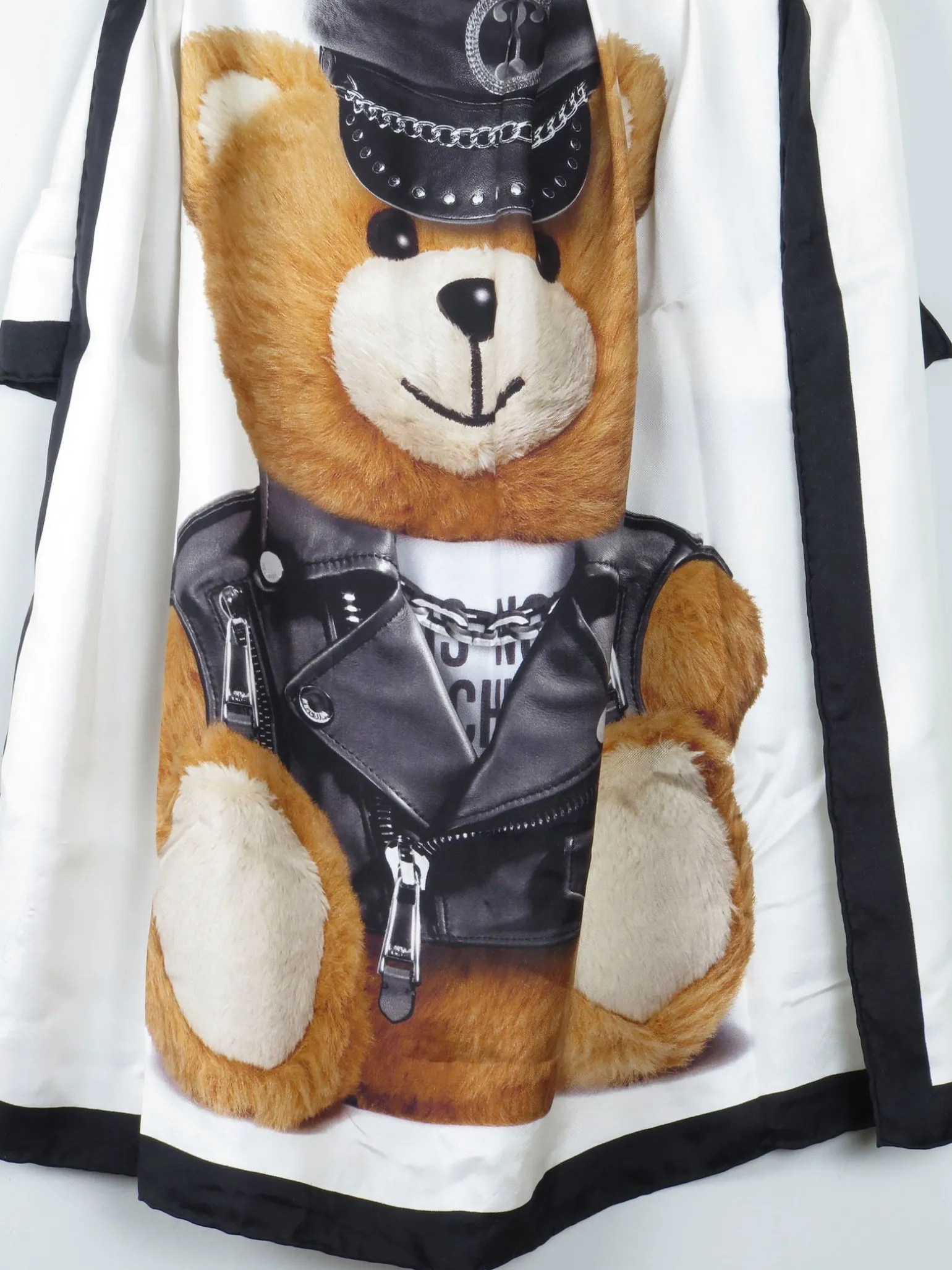 Vintage Silk Moschino Teddy Scarf
