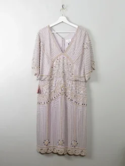 Vintage Style Beaded 1920s Inspired Dress New 18 XL