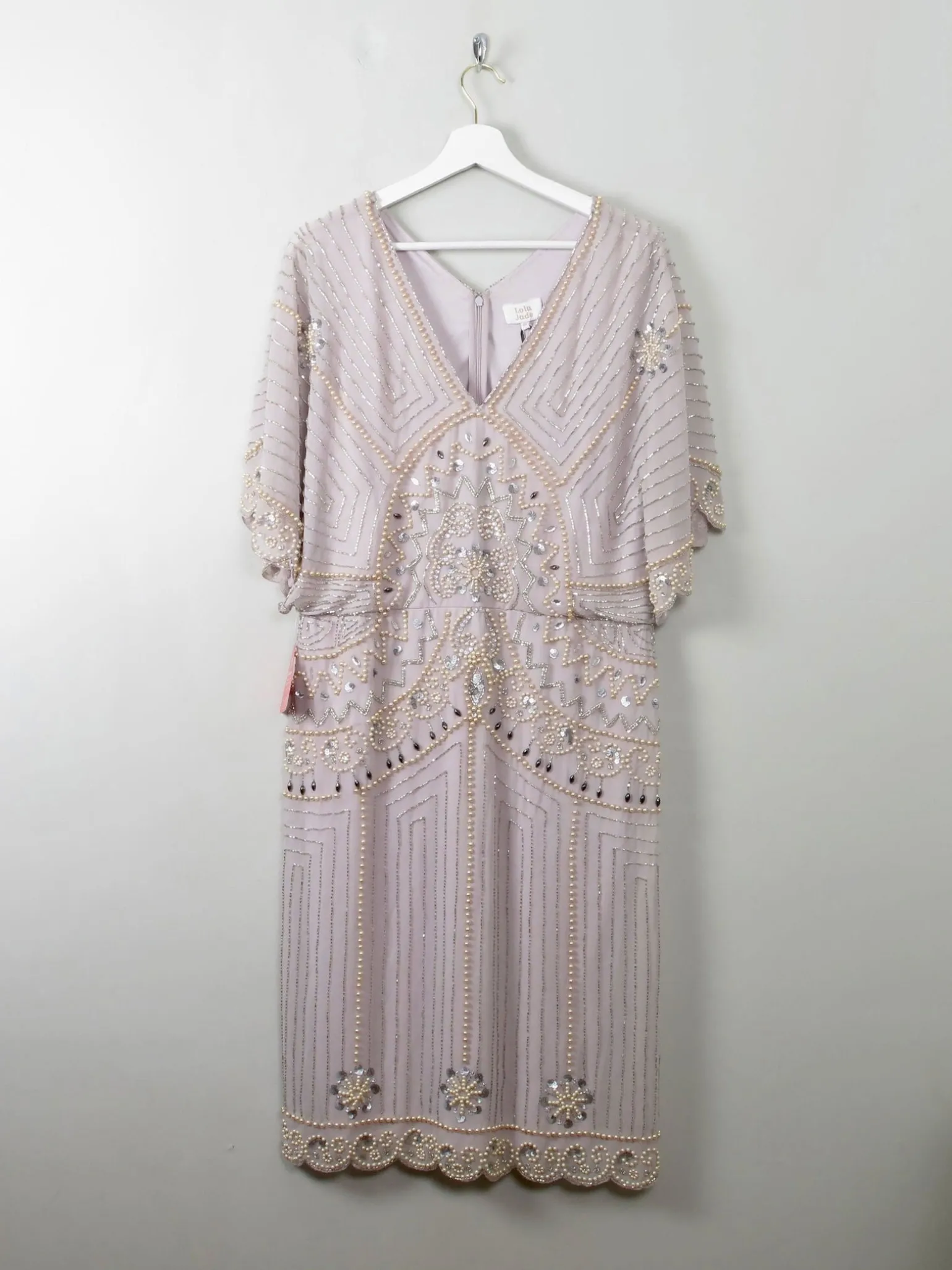 Vintage Style Beaded 1920s Inspired Dress New 18 XL