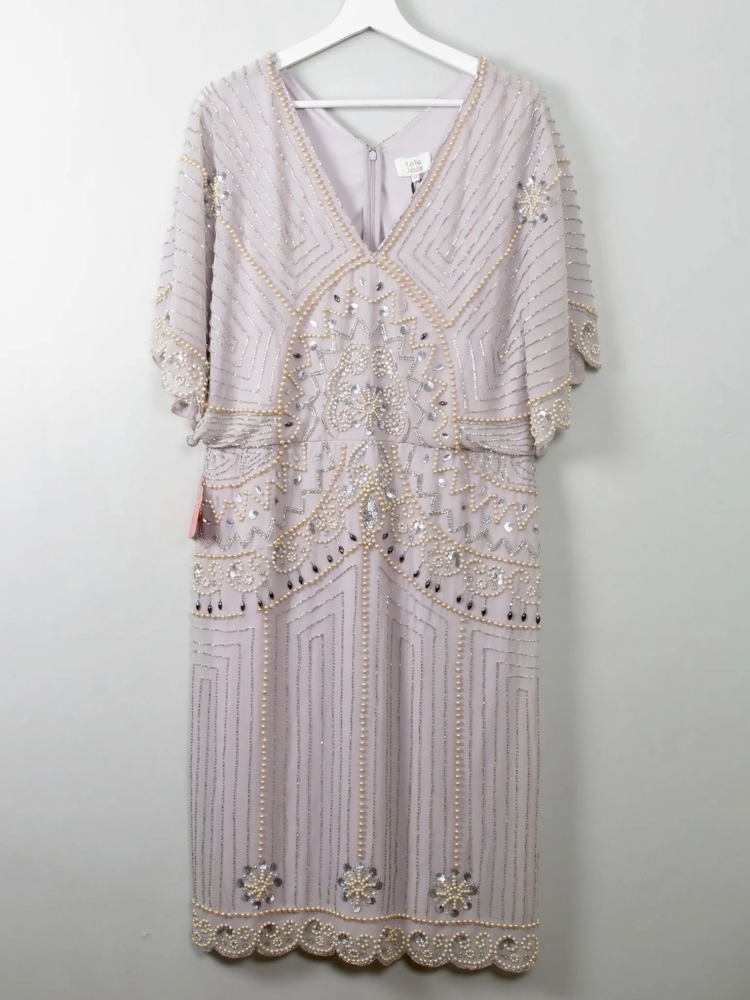 Vintage Style Beaded 1920s Inspired Dress New 18 XL