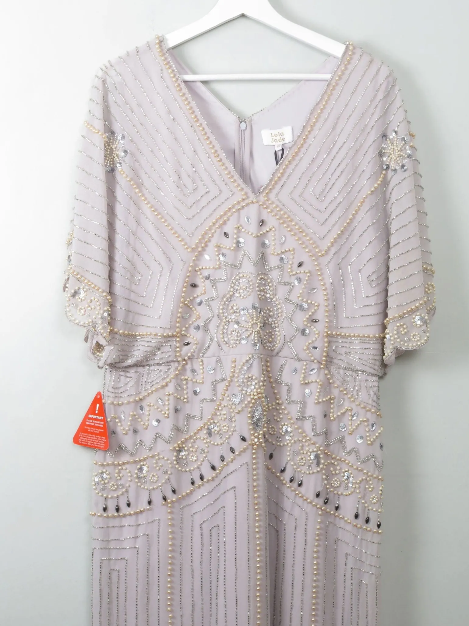 Vintage Style Beaded 1920s Inspired Dress New 18 XL