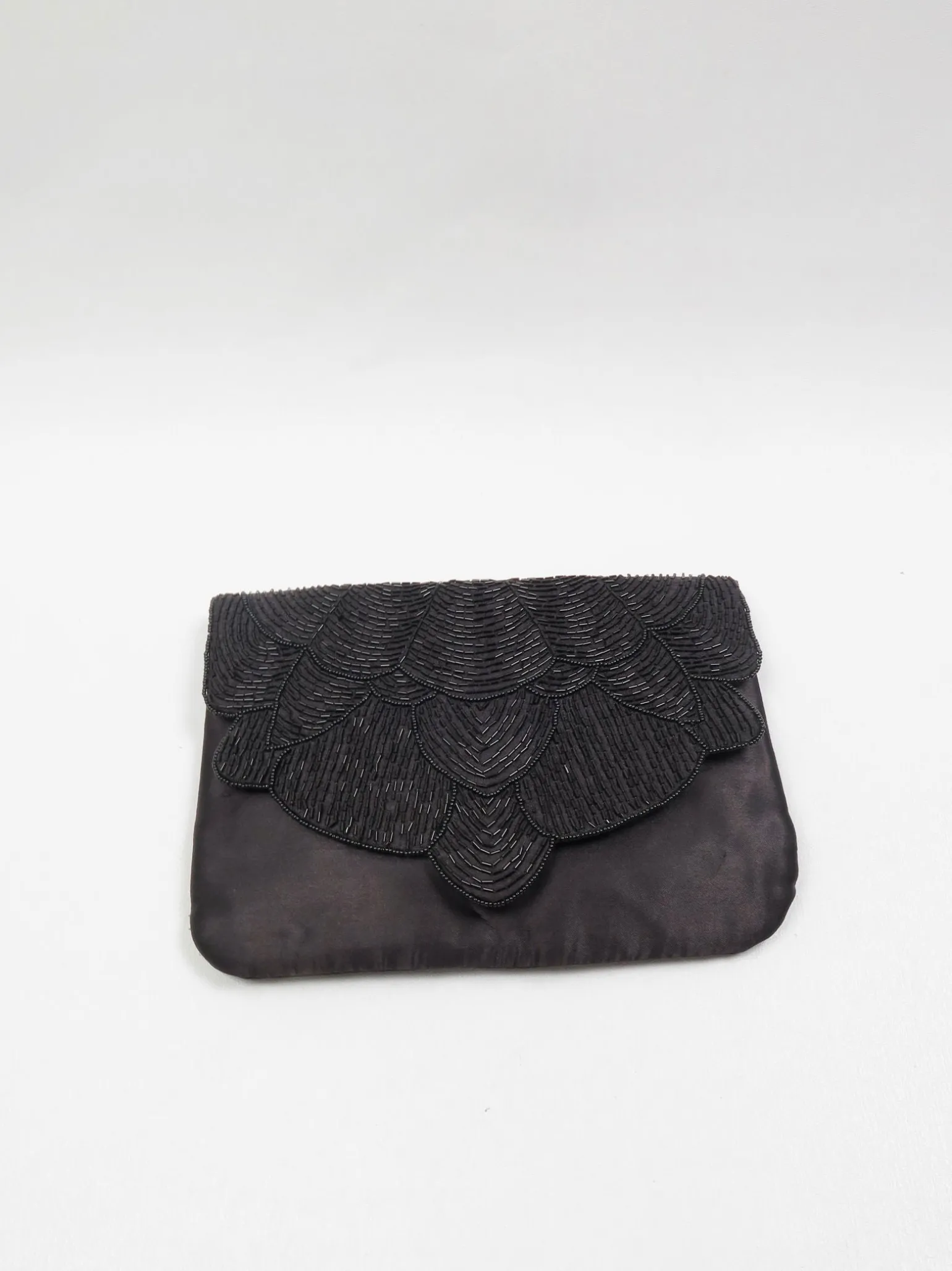 Vintage Style Black Evening Beaded Bag New