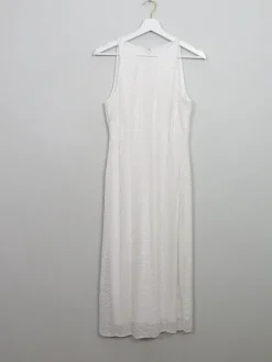 Vintage Style Cream Beaded Dress S