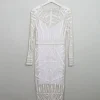 Vintage Style Cream Beaded Fitted Dress S