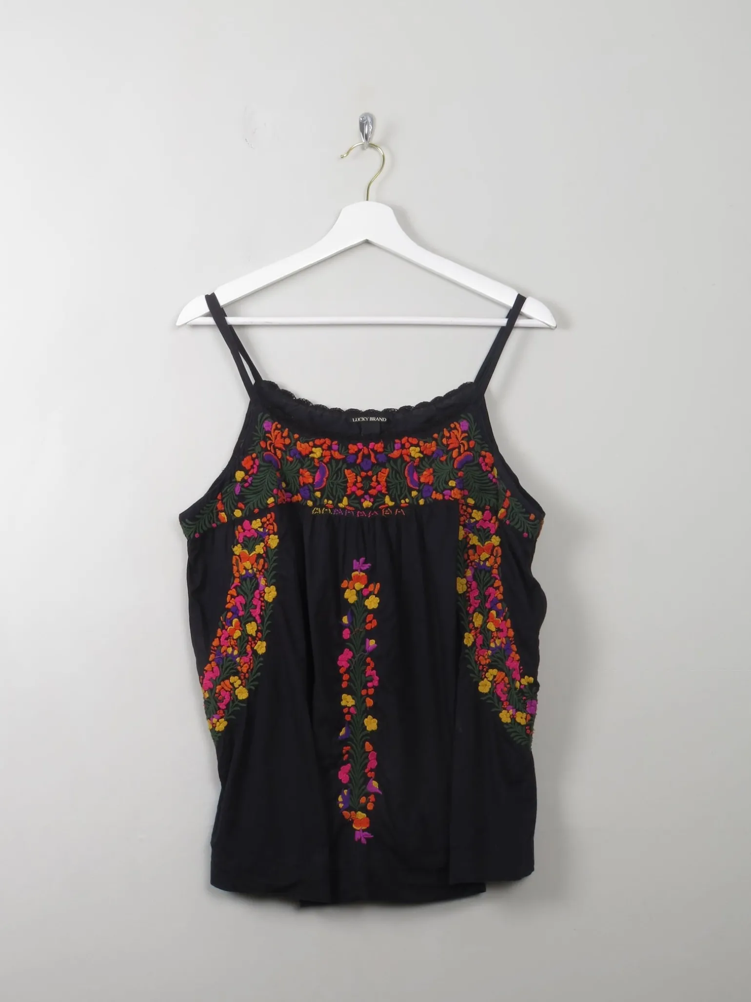 Vintage Style Embroidered Ethnic Style Top L